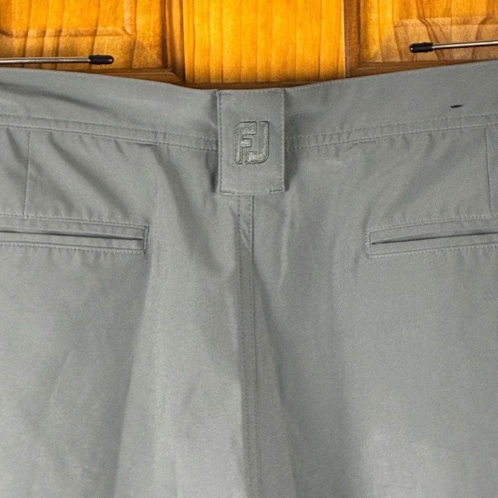 FootJoy Mens Performance Golf Shorts Gray W38 Stretch Flat Front Activewear